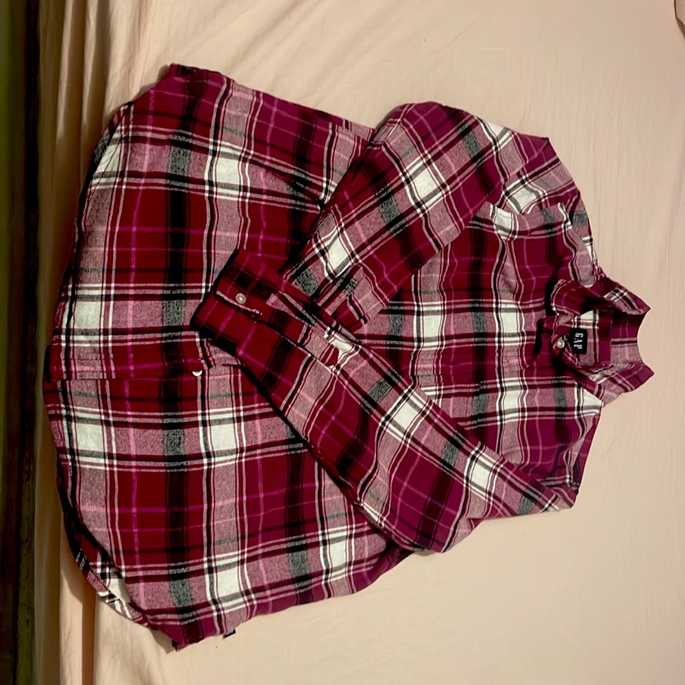 GAP flannel, size large. Never worn!